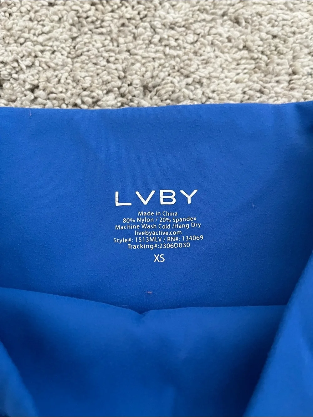 LVBY Women’s Royal Blue 4.5” Inseam Bike Shorts Athleisure Workout High Rise XS